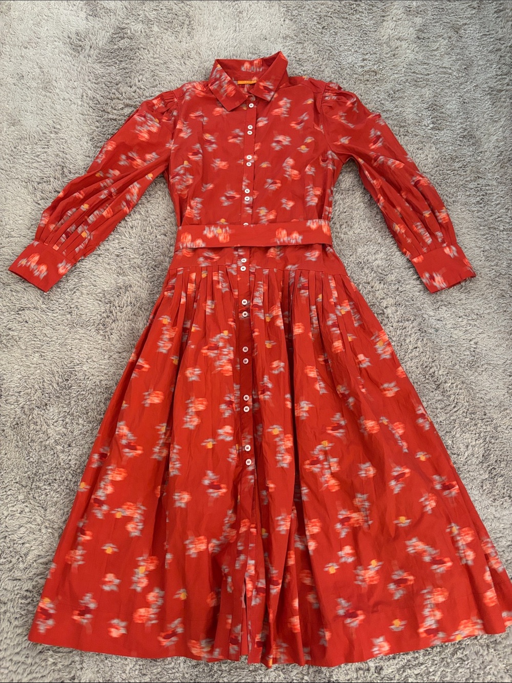 Red floral OLIPHANT dress